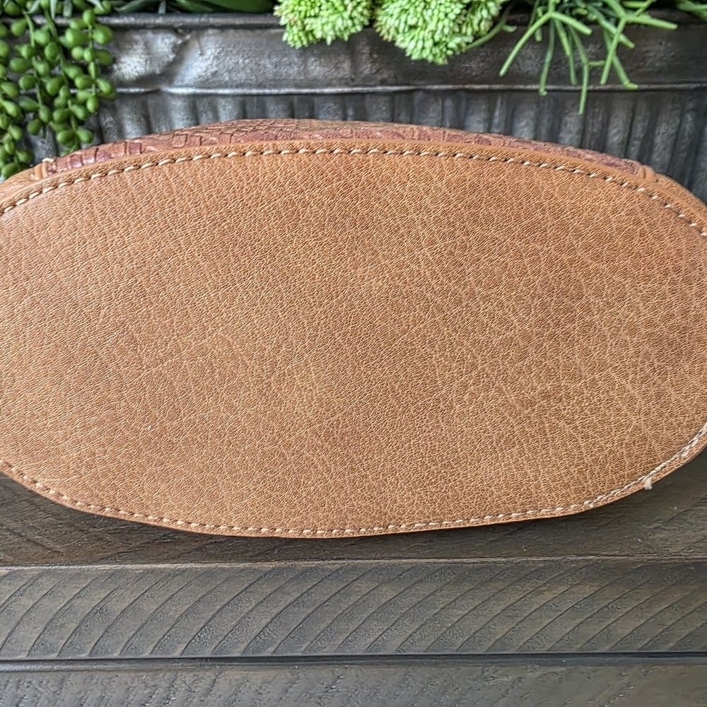 Anthropologie Tobacco Mini Bag With Textured Detailing-Crossbody Strap - Picture 4 of 10